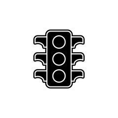 Aufkleber - Traffic light icon. Simple glyph, flat vector of global logistics icons for ui and ux, website or mobile application