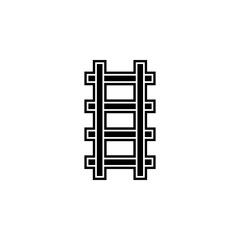 Poster - Rail icon. Simple glyph, flat vector of global logistics icons for ui and ux, website or mobile application
