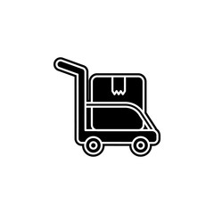 Poster - Move box icon. Simple glyph, flat vector of global logistics icons for ui and ux, website or mobile application