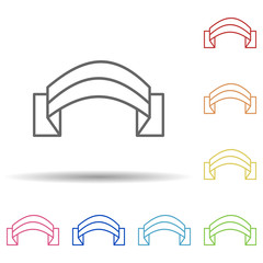 Aufkleber - Netherlands, flag, label in multi color style icon. Simple thin line, outline vector of halloween icons for ui and ux, website or mobile application
