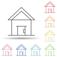 Poster - House, holland in multi color style icon. Simple thin line, outline vector of halloween icons for ui and ux, website or mobile application
