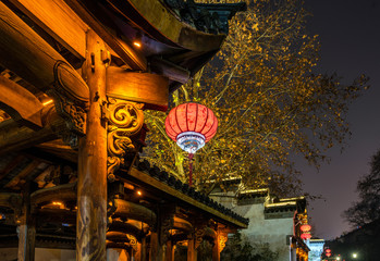 Wall Mural - Night view of Nanjing Confucius Temple