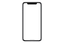 Smartphone Similar To Iphone Xs Max With Blank White Screen For Infographic Global Business Marketing Plan , Mockup Model Similar To IPhonex Isolated Background Of Ai Digital Investment Economy. HD