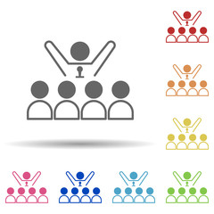 Aufkleber - Performance, leader in multi color style icon. Simple thin line, outline vector of miscellaneous icons for ui and ux, website or mobile application