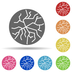 Poster - Crisp, dry in multi color style icon. Simple thin line, outline vector of miscellaneous icons for ui and ux, website or mobile application