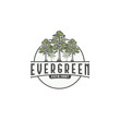 Evergreen vintage logo design inspiration