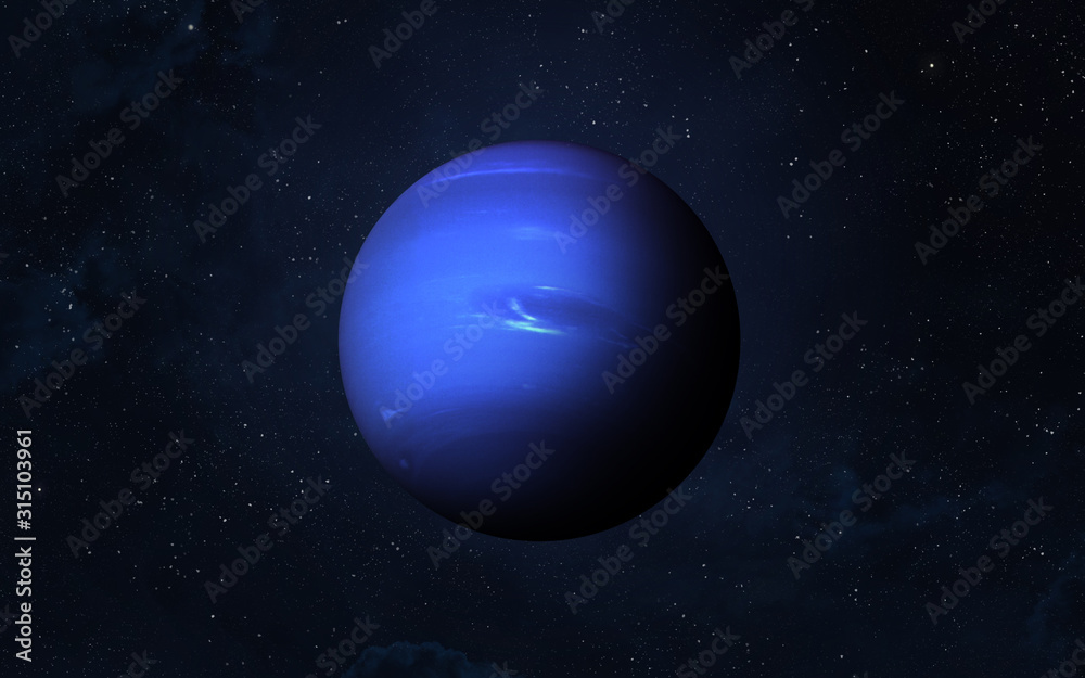 Planet Neptune. - obrazy, fototapety, plakaty 