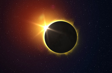 Wall Mural - solar eclipse.