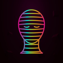 Aufkleber - bandaged nolan style icon. Simple thin line, outline vector of plastic syrgery icons for ui and ux, website or mobile application