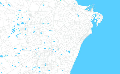 Poster - Helsingor, Denmark bright vector map