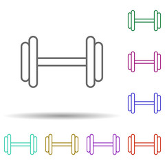 Poster - sport, gym multi color style icon. Simple thin line, outline vector of sport icons for ui and ux, website or mobile application