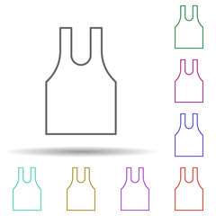 Poster - sport, shirt multi color style icon. Simple thin line, outline vector of sport icons for ui and ux, website or mobile application