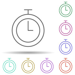 Poster - sport, timer multi color style icon. Simple thin line, outline vector of sport icons for ui and ux, website or mobile application