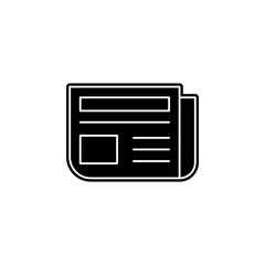 Poster - publications line icon. Simple glyph, flat vector of web icons for ui and ux, website or mobile application
