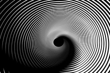 Illusion Of Spiral Swirl Movement. Abstract Op Art Design.