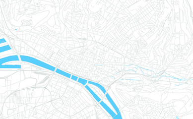 Rouen, France bright vector map
