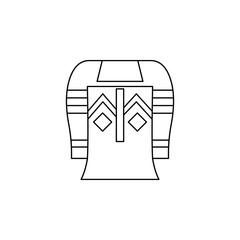 Poster - Shirt color icon. Simple thin line, outline vector of boho icons for ui and ux, website or mobile application