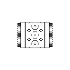 Poster - Carpet color icon. Simple thin line, outline vector of boho icons for ui and ux, website or mobile application