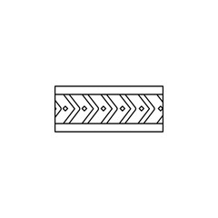 Poster - Bracelet color icon. Simple thin line, outline vector of boho icons for ui and ux, website or mobile application