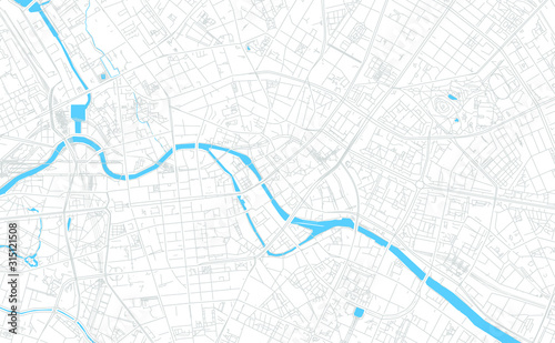 Berlin, Germany bright vector map Wallpaper Mural
