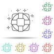 © Anar - Diving lifesaver in multi color style icon. Simple thin line, outline vector of diving icons for ui and ux, website or mobile application