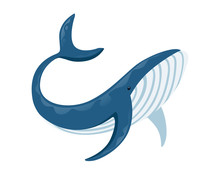 Blue whale cartoon image | Public domain vectors