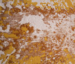 © K.PND4289 - Corroded metal background. Rusted metal wall. Rusty metal background with streaks of rust. Rust stains. The metal surface rusted.zinc texture.
