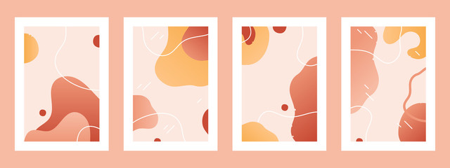 Wall Mural - abstract art vivid patterns. geometric shape modern abstract backgrounds with dynamic composition an