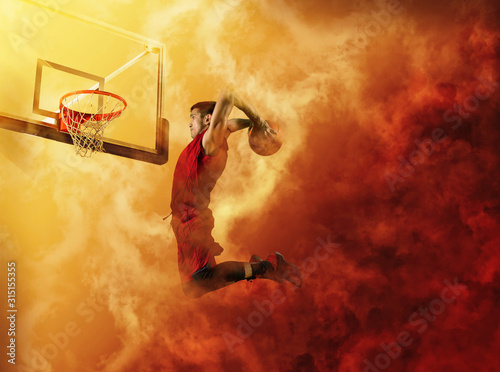 Obrazy koszykówka  koszykarze-w-akcji