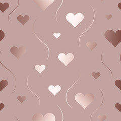 Poster - Elegant marble glitter hearts. Repeating sparkle texture. Seamless pattern. Endless beautiful background for design fabric, wrapping paper, gift wrapper, wallpaper, interior, package, textile, prints