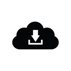 Poster - download icon. Cloud upload vector Icon. vector symbol