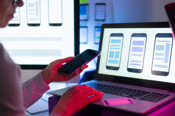 Poster - Design and development of mobile phone interface applications. 