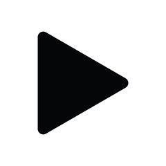 Poster - play icon. Video play symbol. Vector icon for website design, app. 