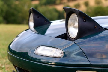 Detail of iconic roadster