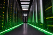 © Rafal Rodzoch/Caia Image - Glowing panels in dark server room