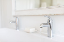 Luxury, Modern Stainless Steel Bathroom Faucet