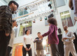 © Robert Daly/Caia Image - Teenagers talking in dance class studio