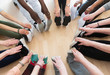 © Tom Merton/Caia Image - Active seniors stretching legs in circle
