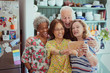 © Robert Daly/Caia Image - Happy, playful active seniors taking selfie camera phone, making silly faces