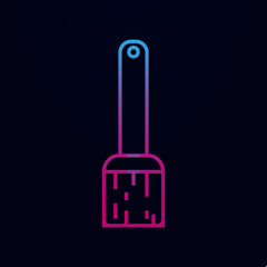 Poster - Paint brush line nolan icon. Simple thin line, outline vector of web icons for ui and ux, website or mobile application