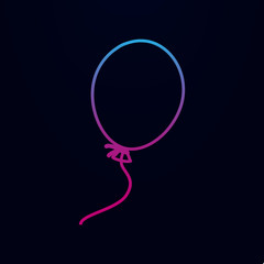 Poster - Balloon line nolan icon. Simple thin line, outline vector of web icons for ui and ux, website or mobile application