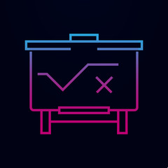 Poster - School boards nolan icon. Simple thin line, outline vector of web icons for ui and ux, website or mobile application