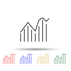 Poster - diagram multi color style icon. Simple thin line, outline vector of web icons for ui and ux, website or mobile application