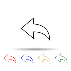 Poster - discharge sign multi color style icon. Simple thin line, outline vector of web icons for ui and ux, website or mobile application