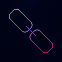 Poster - Chain nolan icon. Simple thin line, outline vector of web icons for ui and ux, website or mobile application