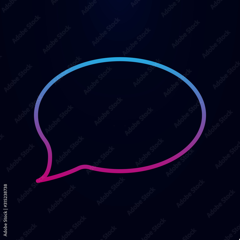 Communication bubble nolan icon. Simple thin line, outline vector of ...