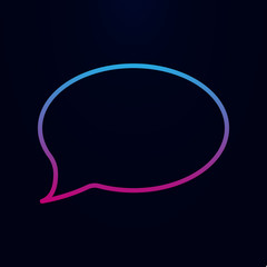 Poster - Communication bubble nolan icon. Simple thin line, outline vector of web icons for ui and ux, website or mobile application