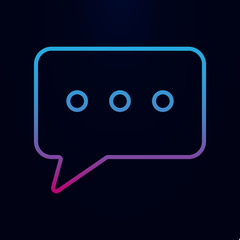 Poster - Message nolan icon. Simple thin line, outline vector of web icons for ui and ux, website or mobile application