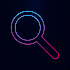 Poster - Magnifier nolan icon. Simple thin line, outline vector of web icons for ui and ux, website or mobile application