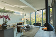 © Tom Merton/Caia Image - Luxury modern fireplace and home showcase living room